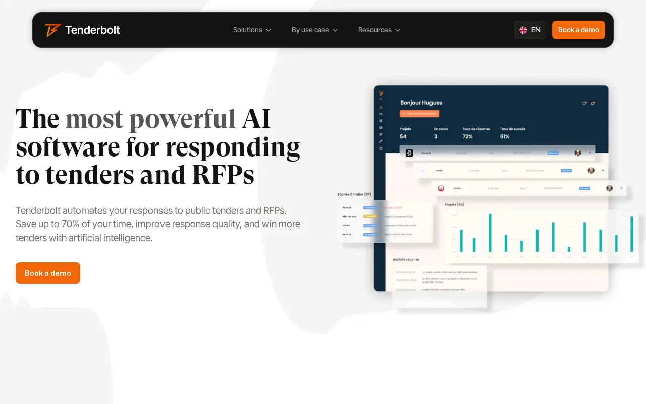 Tenderbolt AI — preview screenshot