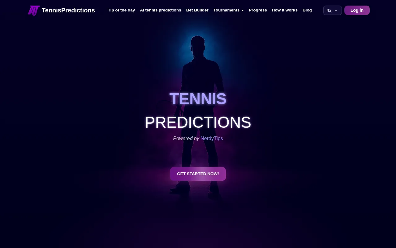 TennisPredictions.ai — preview screenshot
