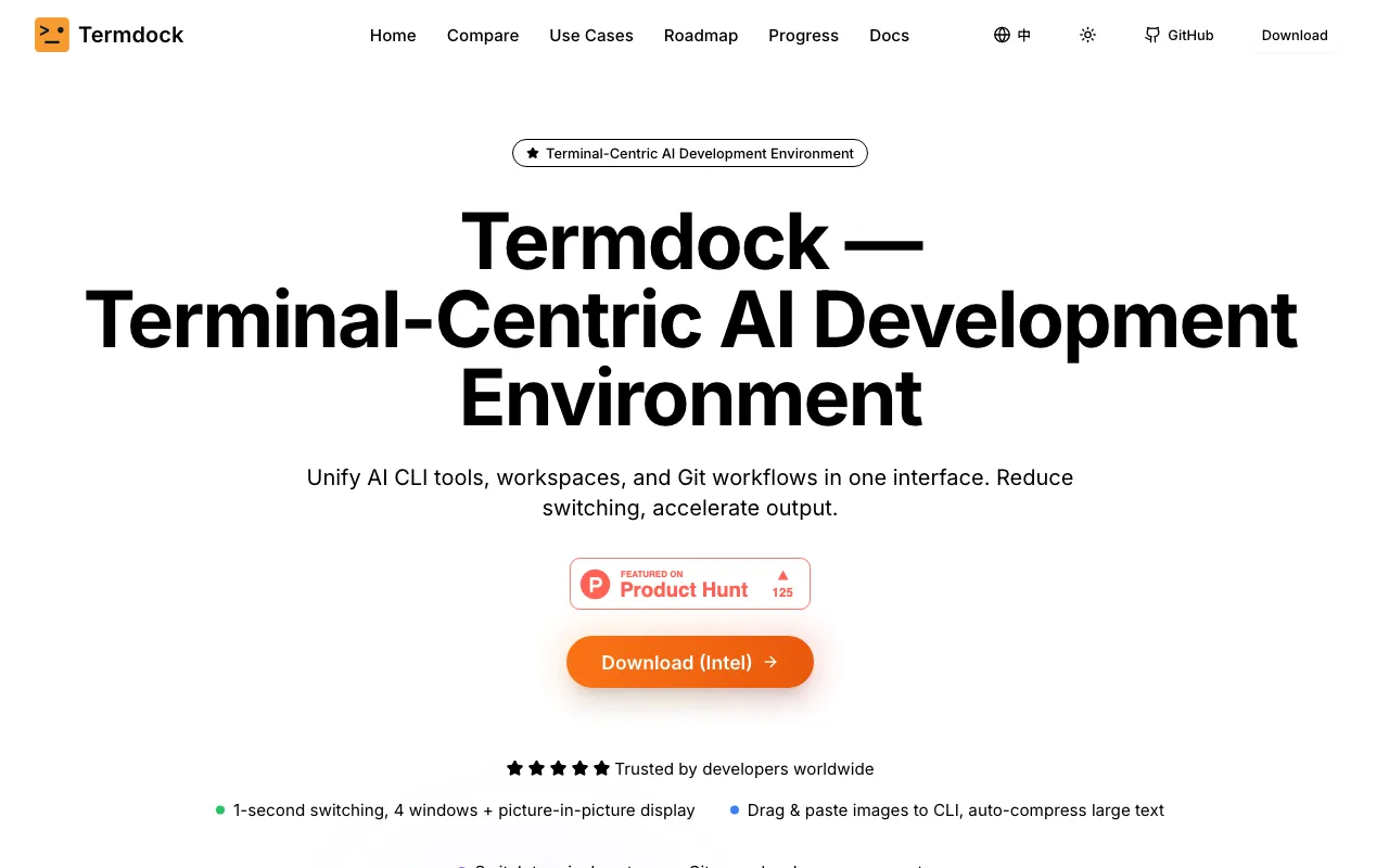 Termdock — preview screenshot