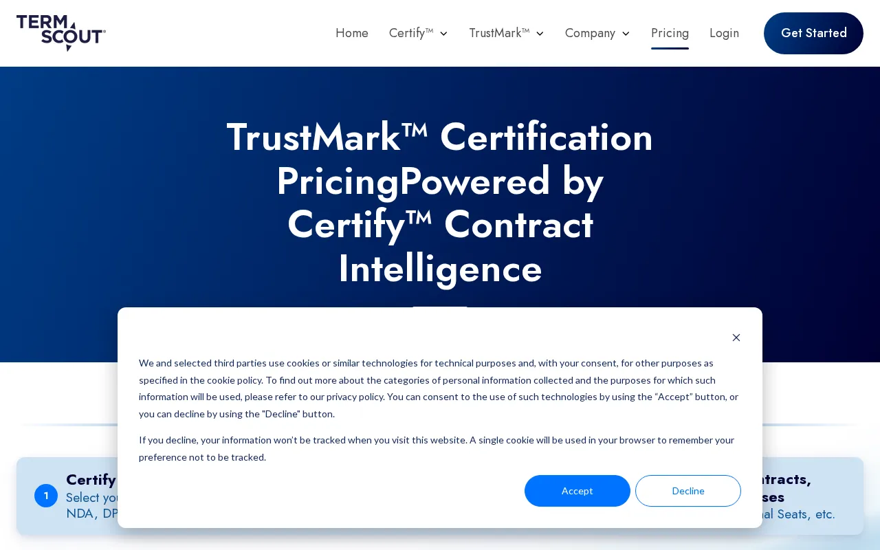 TermScout — pricing page