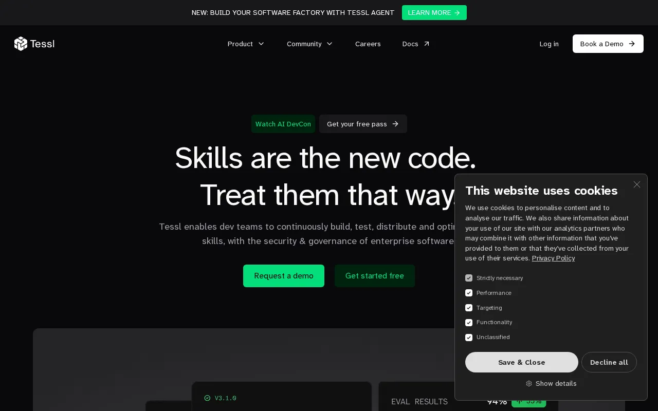 Tessl — preview screenshot