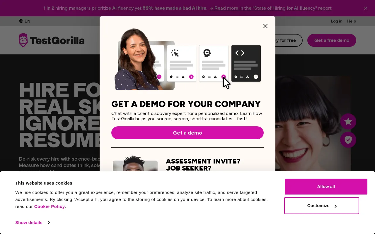 Testgorilla — preview screenshot