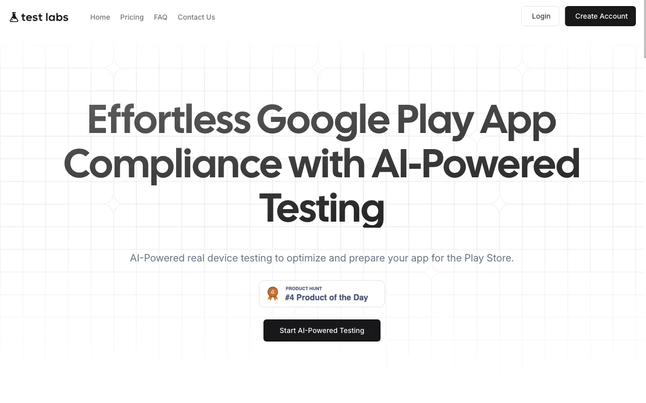 TestLabs — preview screenshot