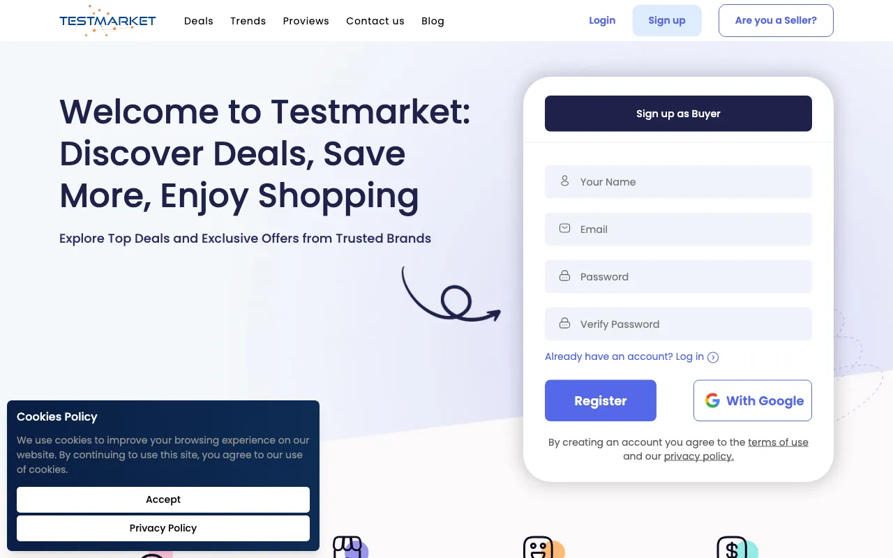 Testmarket Analytics INC — preview screenshot