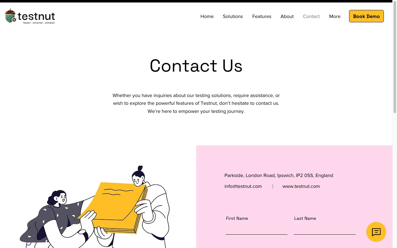 Testnut — preview screenshot