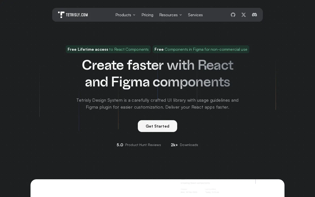 Tetrisly Design System — preview screenshot