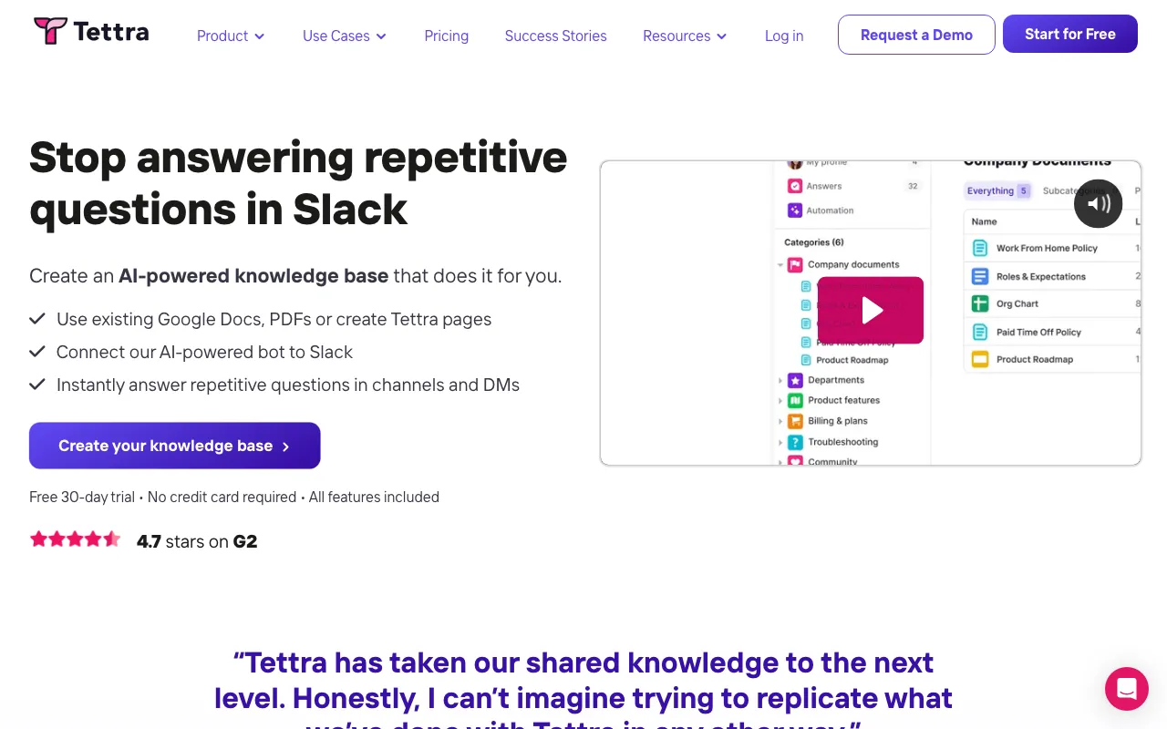 Tettra — preview screenshot