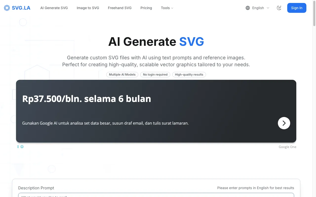 SVG.LA — preview screenshot
