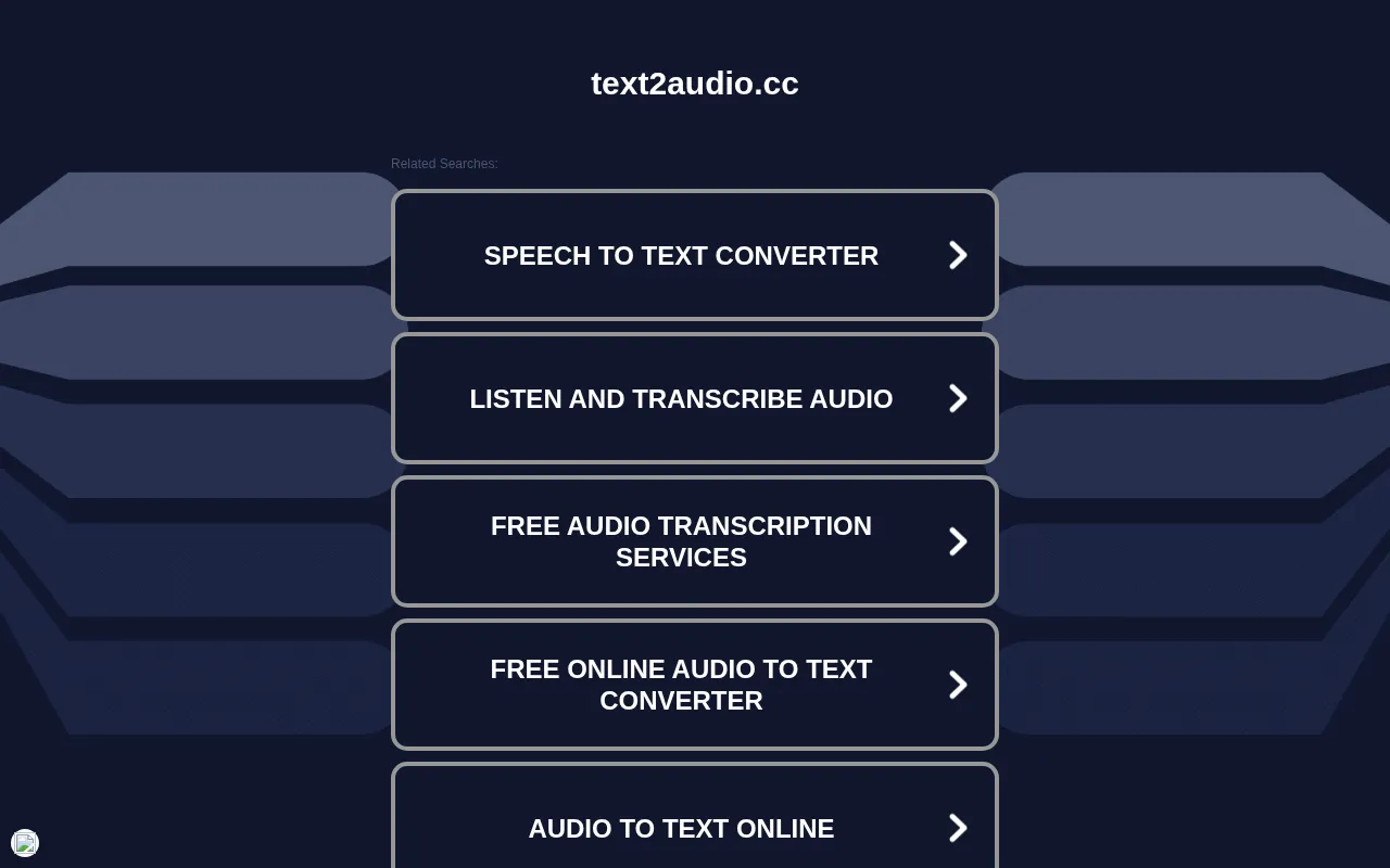 Text2Audio — preview screenshot