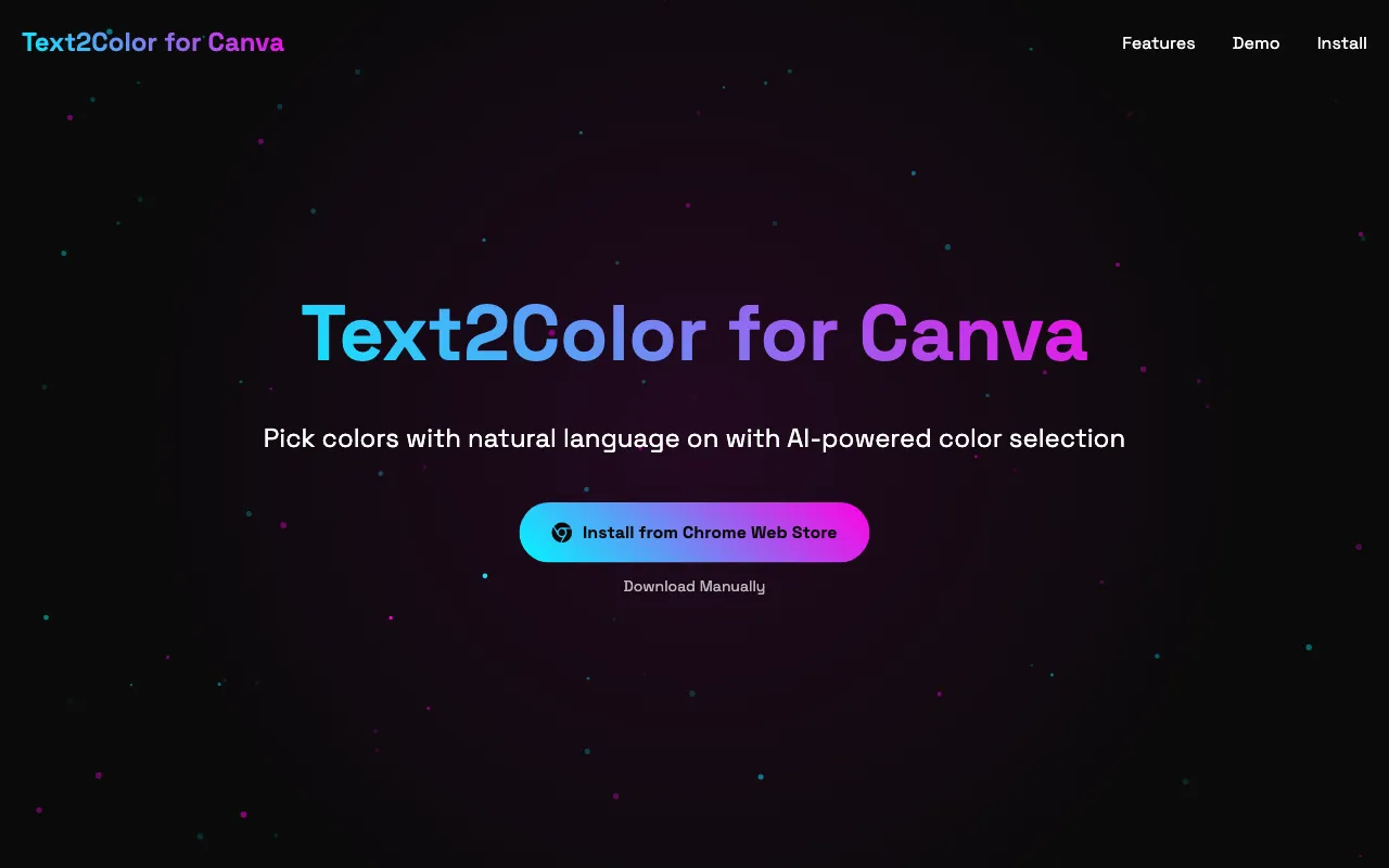 Text2Color for Canva — preview screenshot