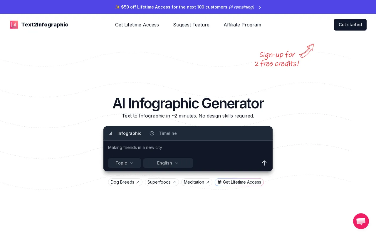 Text2Infographic — preview screenshot