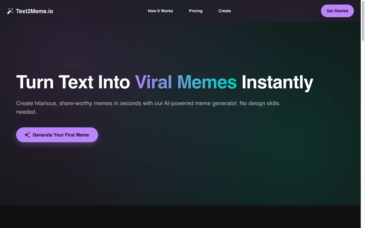 Text2Meme.io — preview screenshot