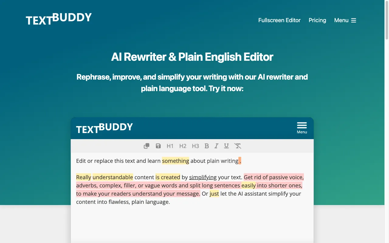 TextBuddy — preview screenshot
