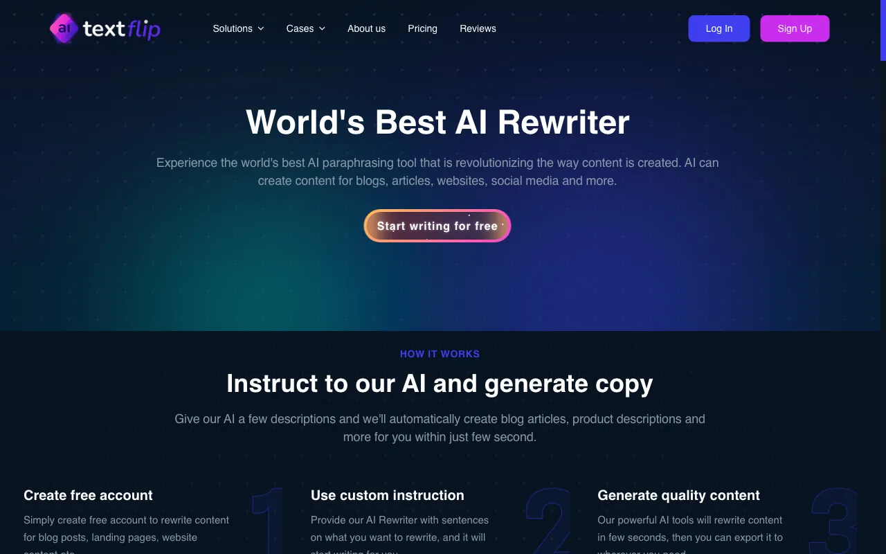 TextFlip AI — preview screenshot