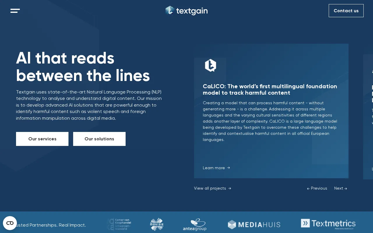Textgain — preview screenshot