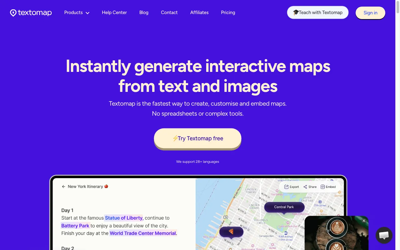 Textomap 2.0 — preview screenshot