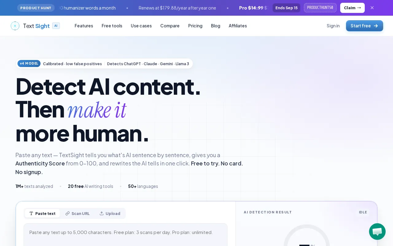 TextSight.ai — preview screenshot