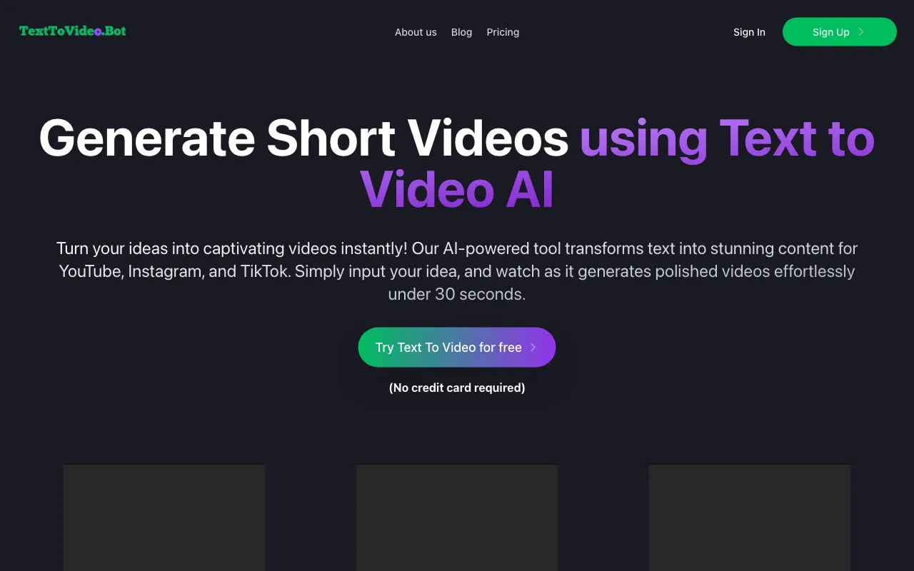 TextToVideo.Bot — preview screenshot