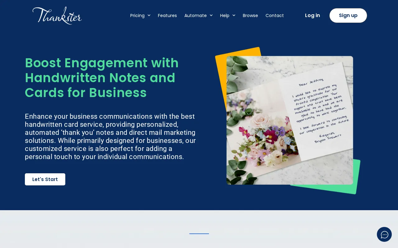 Thankster — preview screenshot
