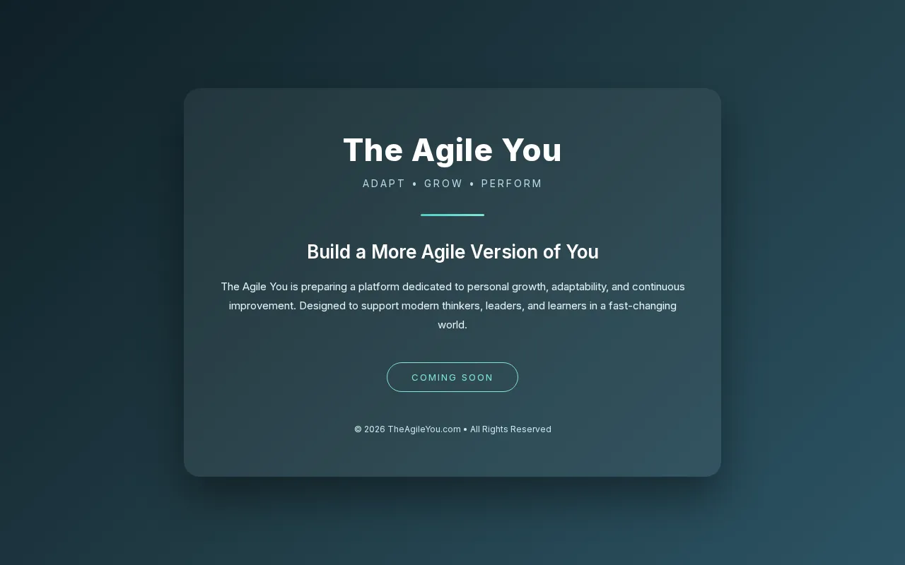 The Agile You — preview screenshot