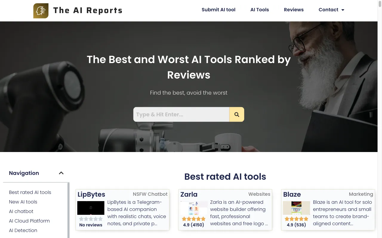 The AI Reports — preview screenshot