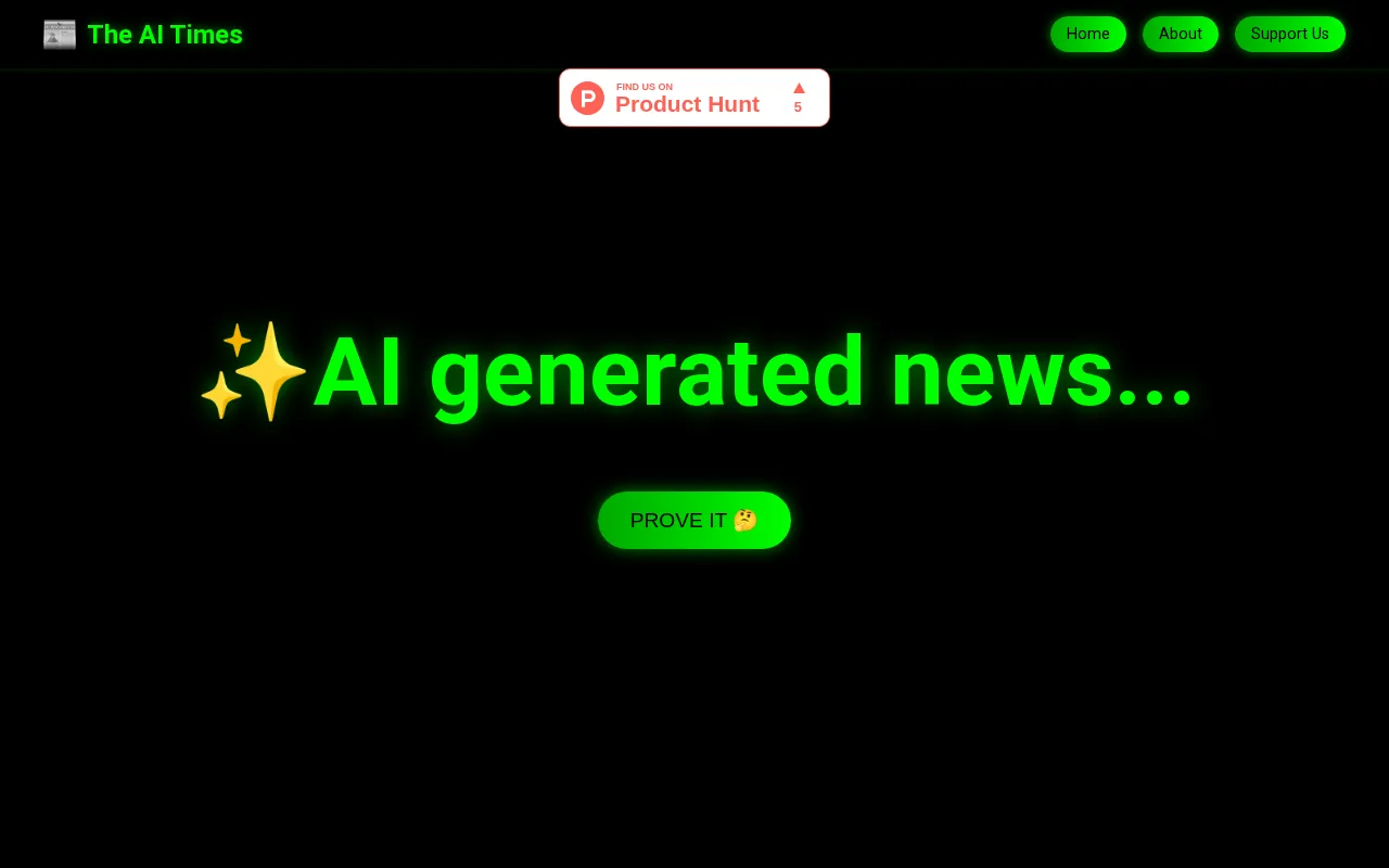 The AI Times — preview screenshot