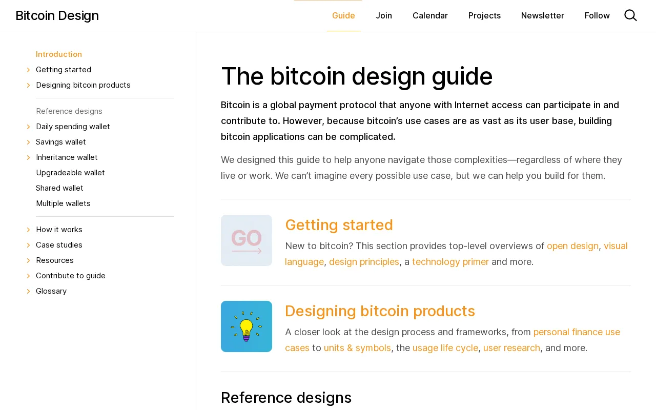 The Bitcoin Design Guide — preview screenshot