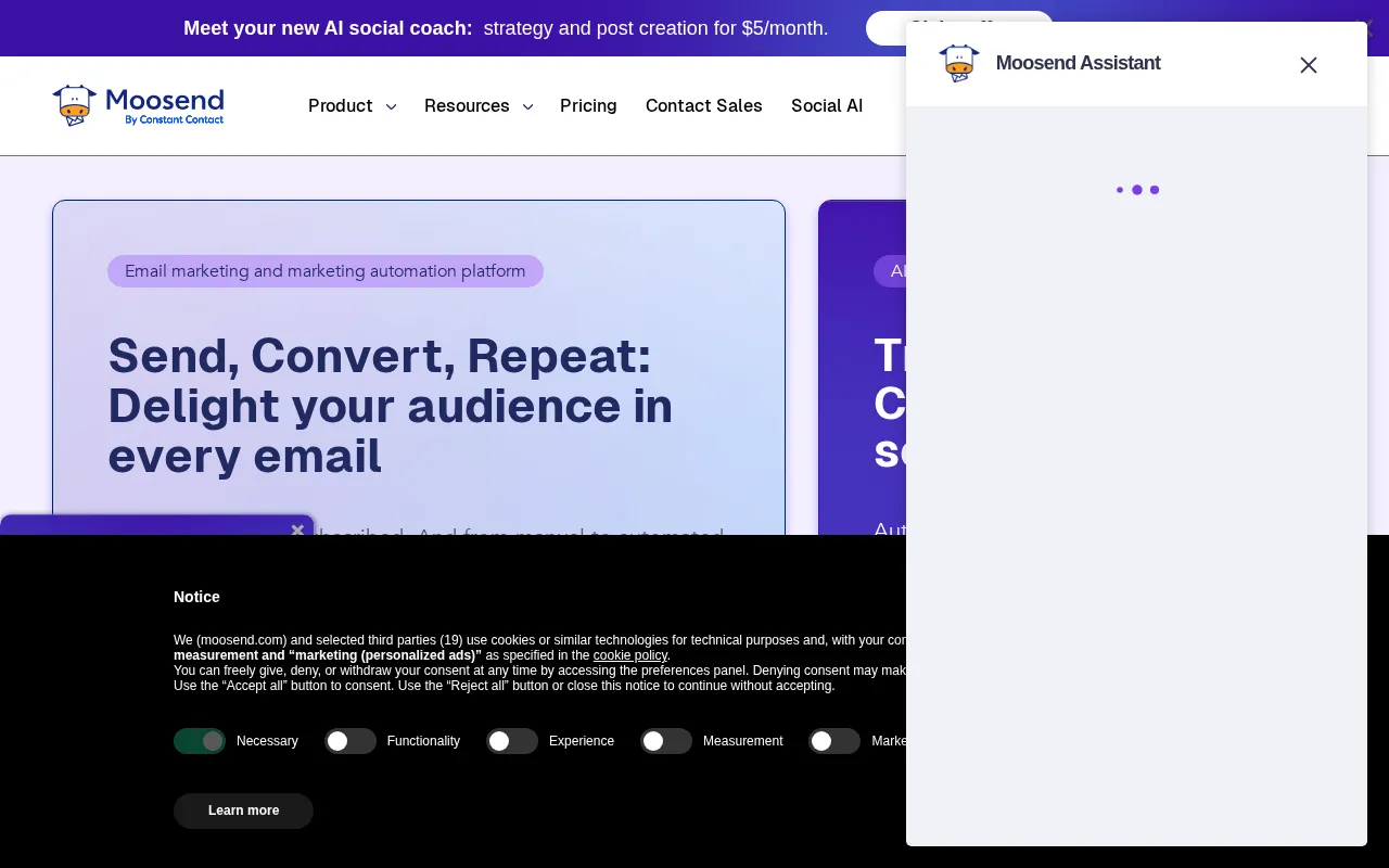 The Easiest Email Marketing Platform — preview screenshot