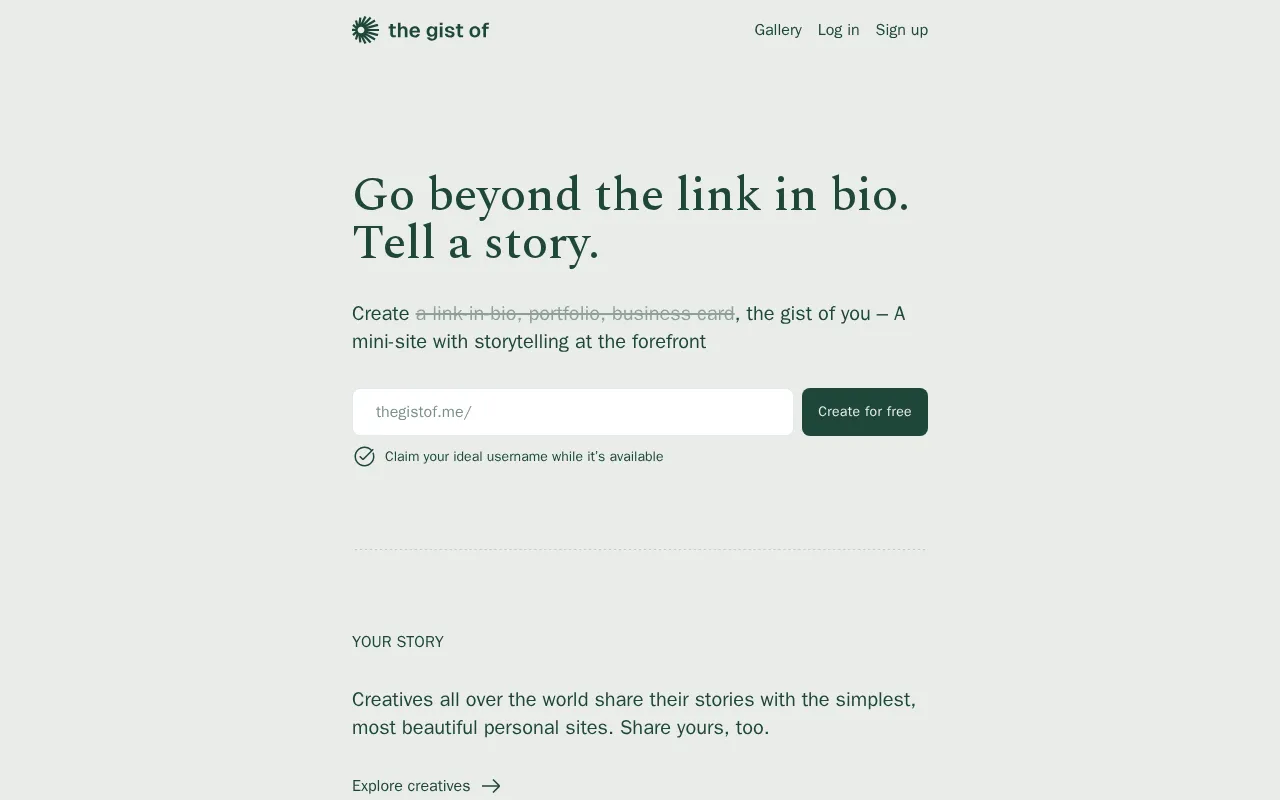 the gist of — preview screenshot