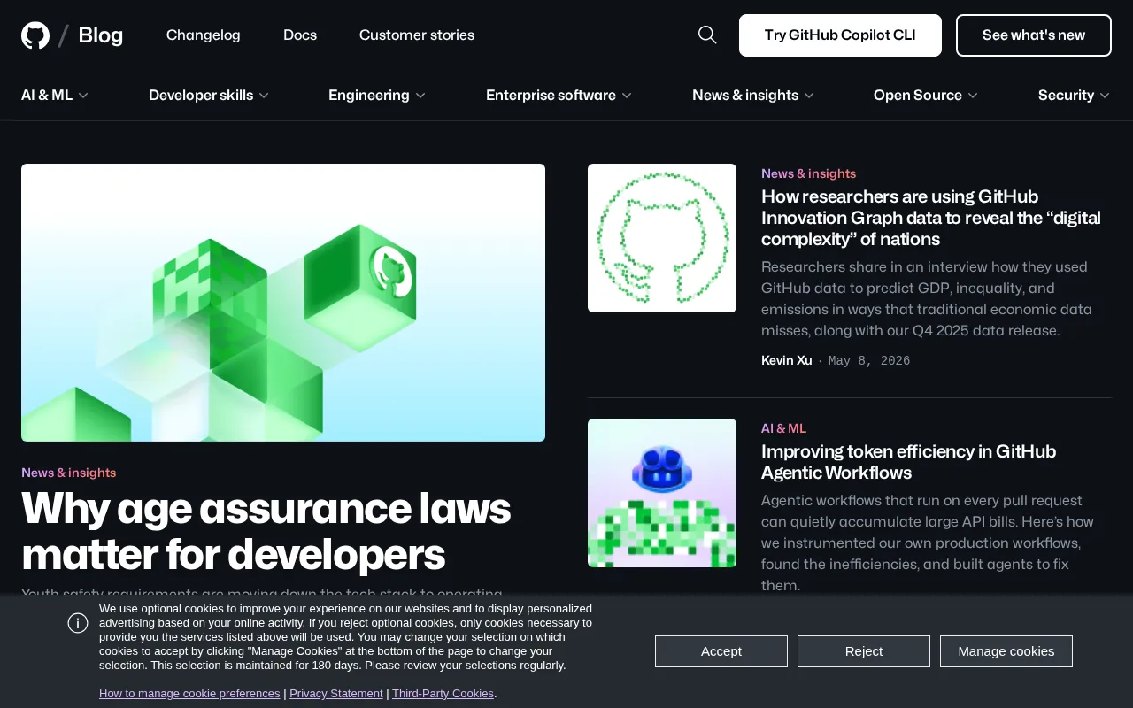 The GitHub Blog — preview screenshot