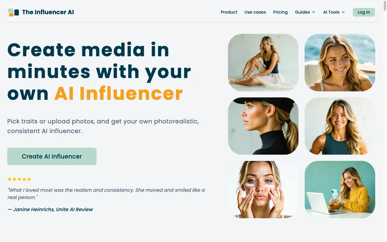 The Influencer AI — preview screenshot
