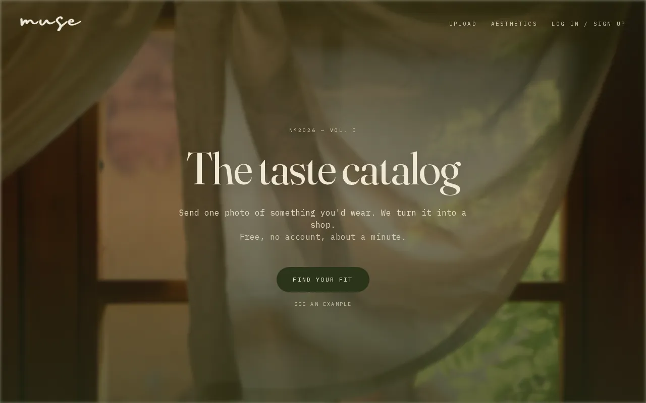 The Muse Shop — preview screenshot
