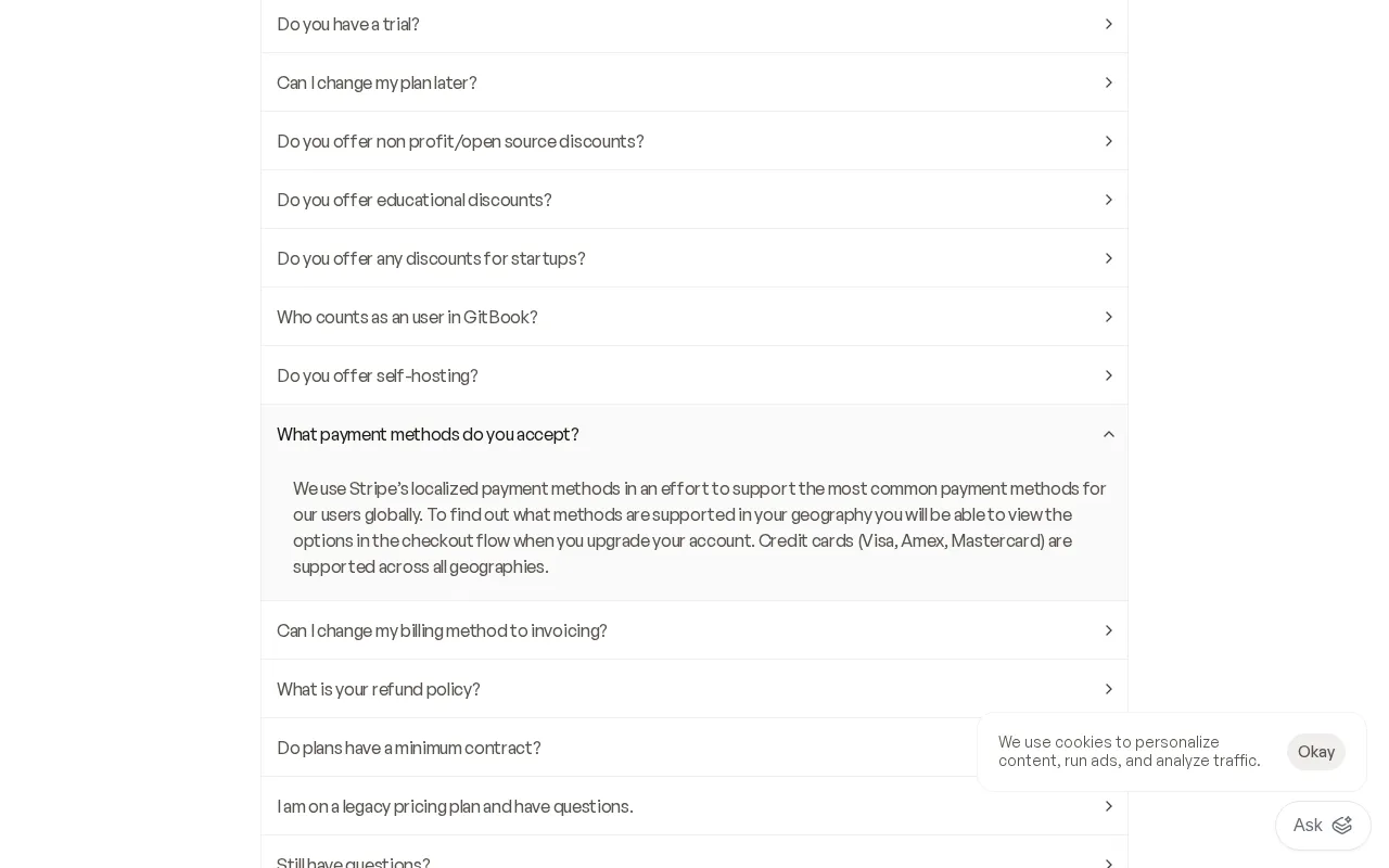 The New GitBook — pricing page