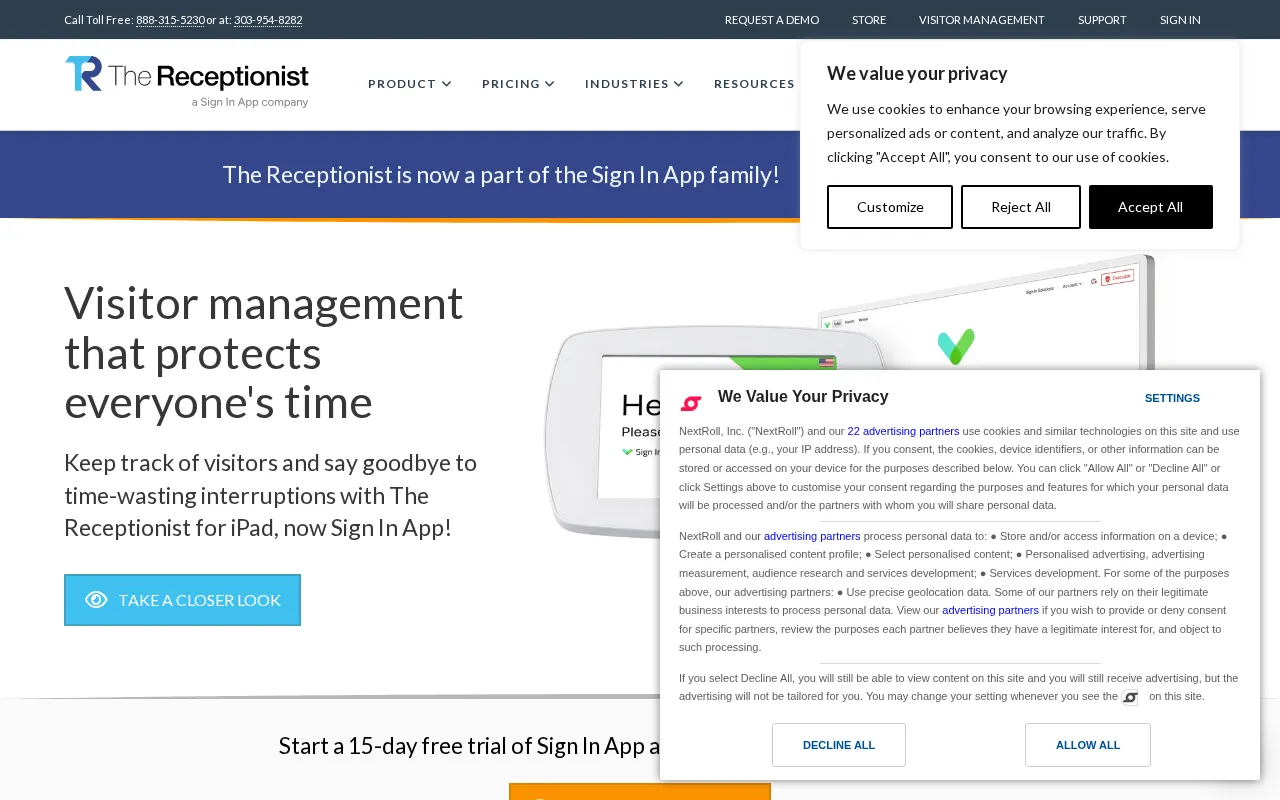 The Original Visitor Management System — preview screenshot