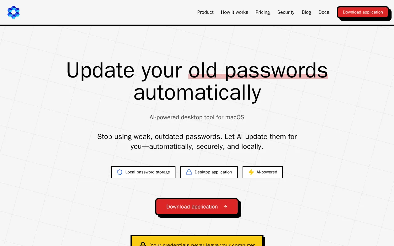 The Password App — pricing page