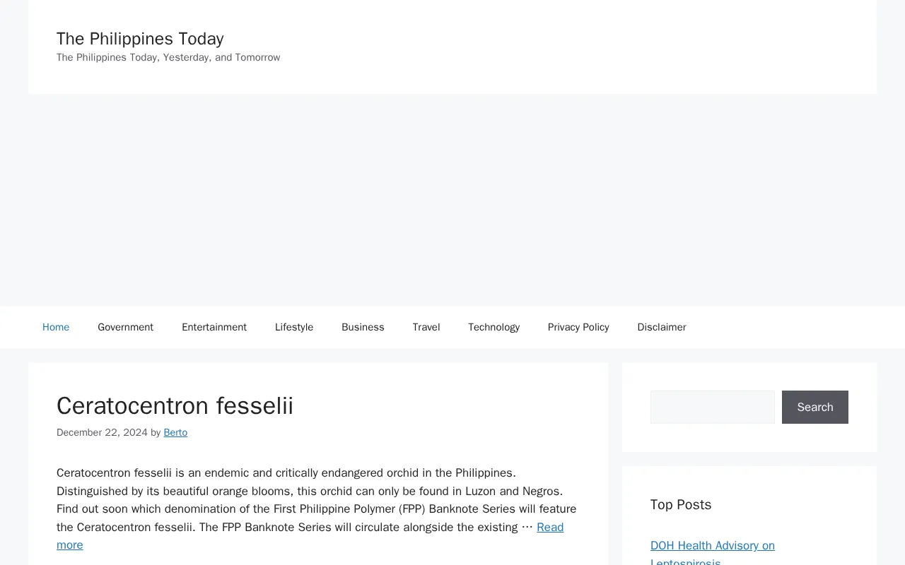 The Philippines Today — preview screenshot