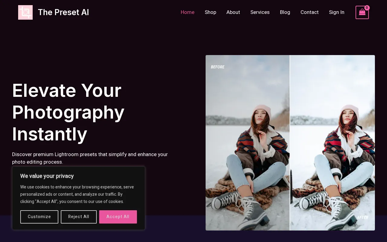 The Preset AI — preview screenshot