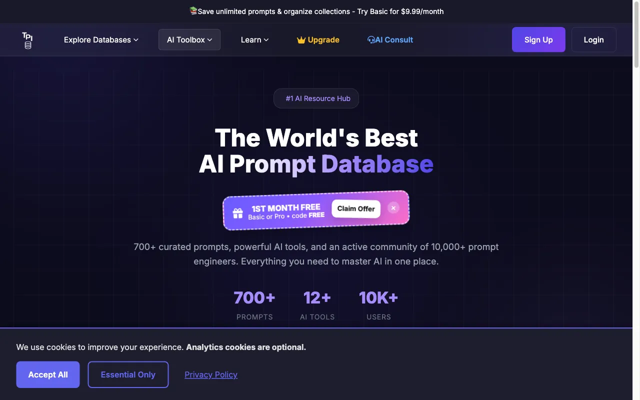 The Prompt Index — preview screenshot