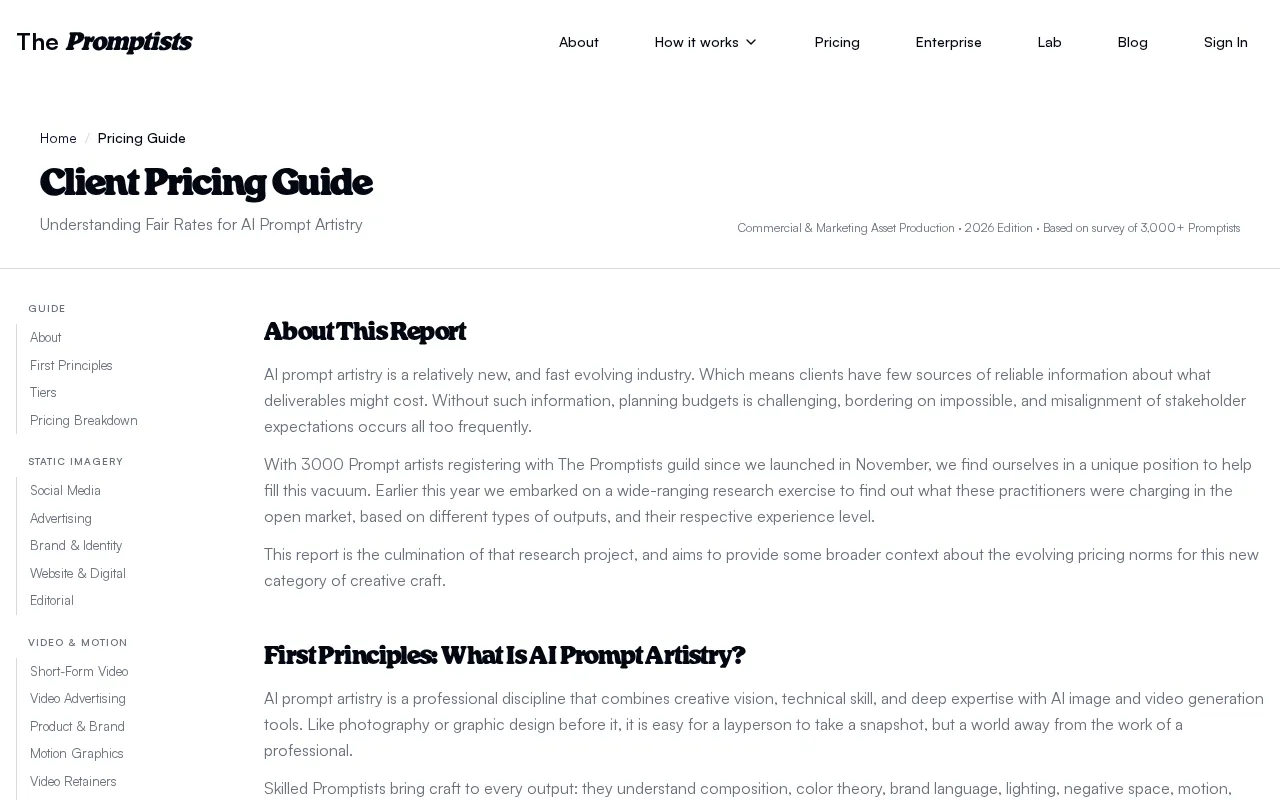The Promptists — pricing page