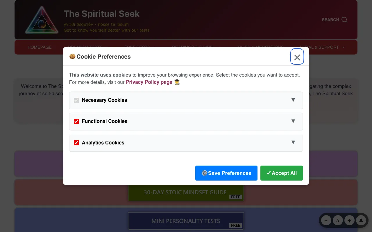 The Spiritual Seek — preview screenshot
