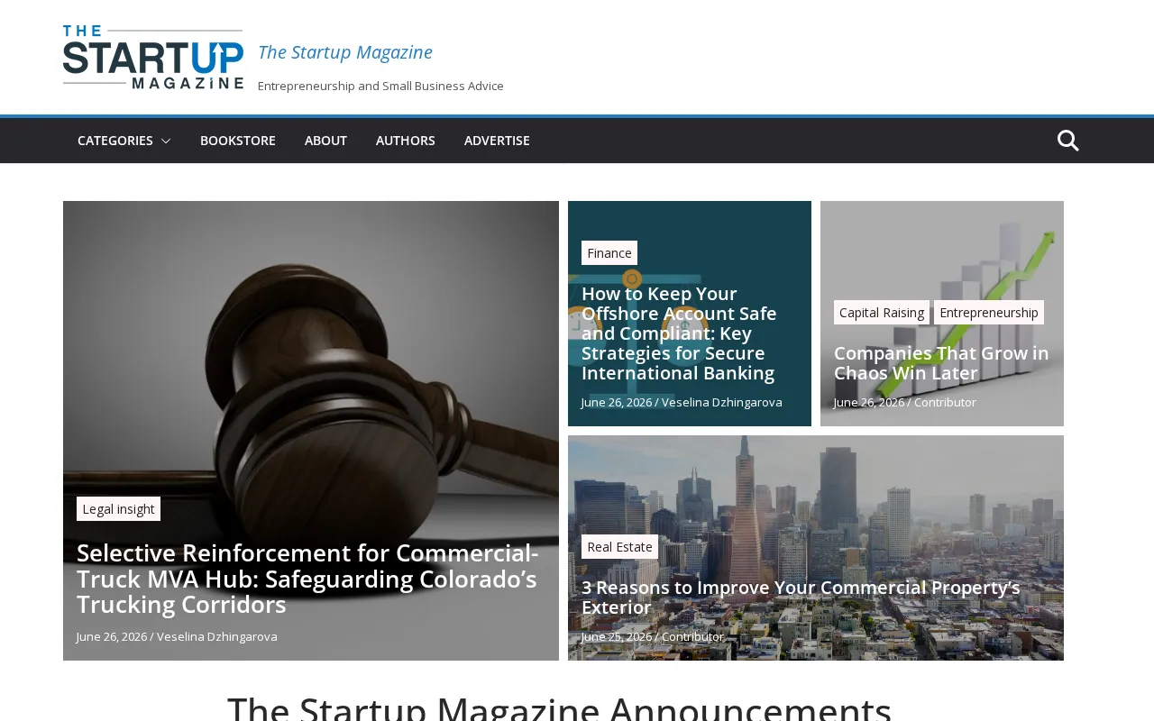 The Startup Magazine — preview screenshot