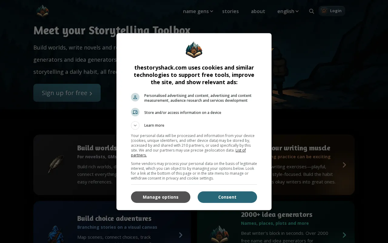 The Story Shack — preview screenshot