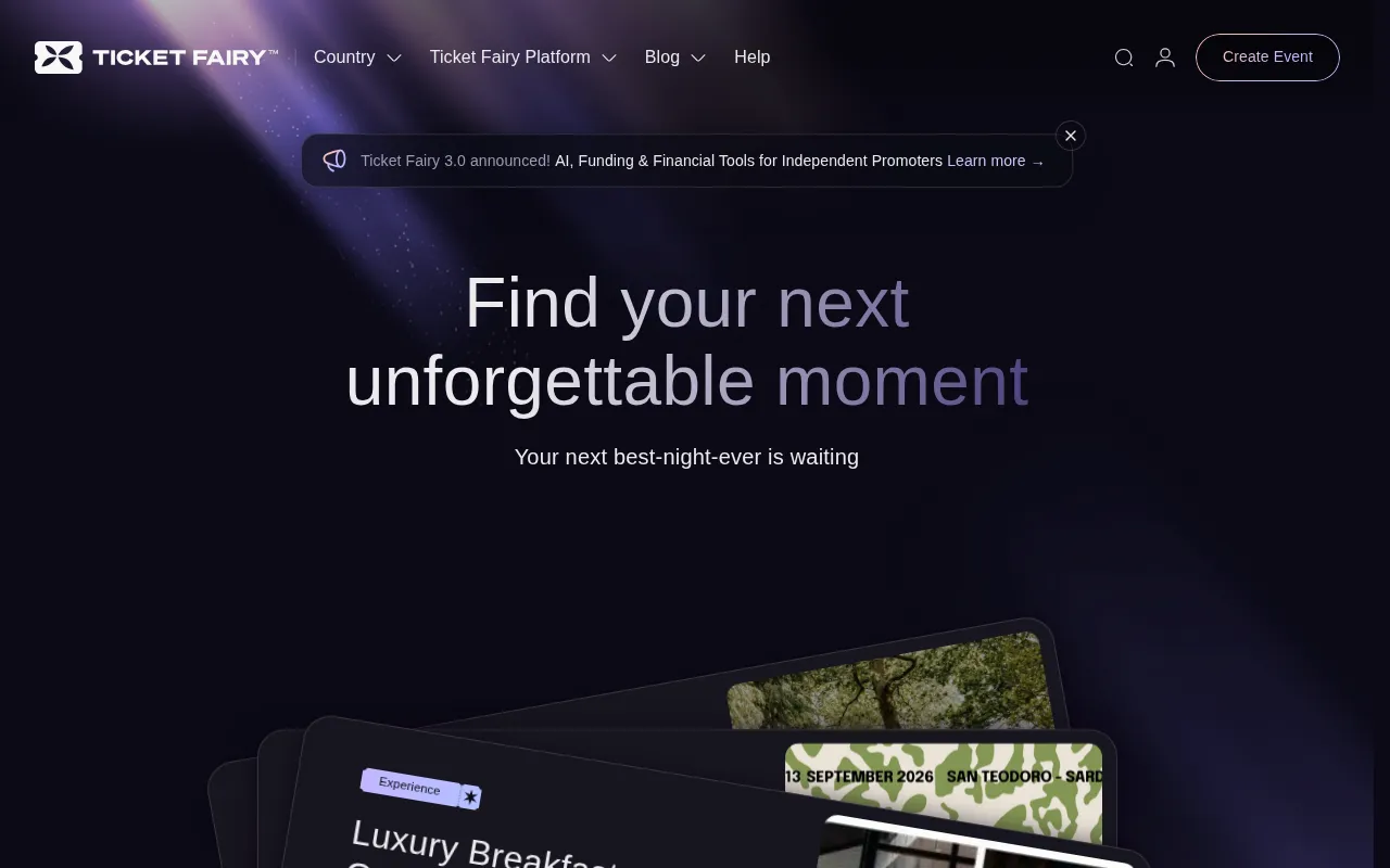 Ticket Fairy — preview screenshot
