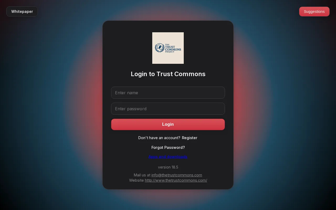 The Trust Commons Project — preview screenshot
