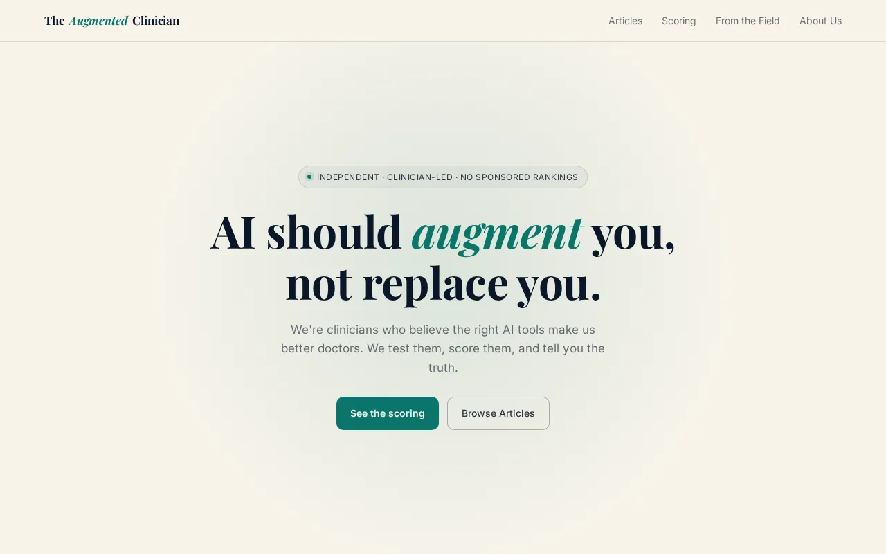 Augmented Clinician — preview screenshot