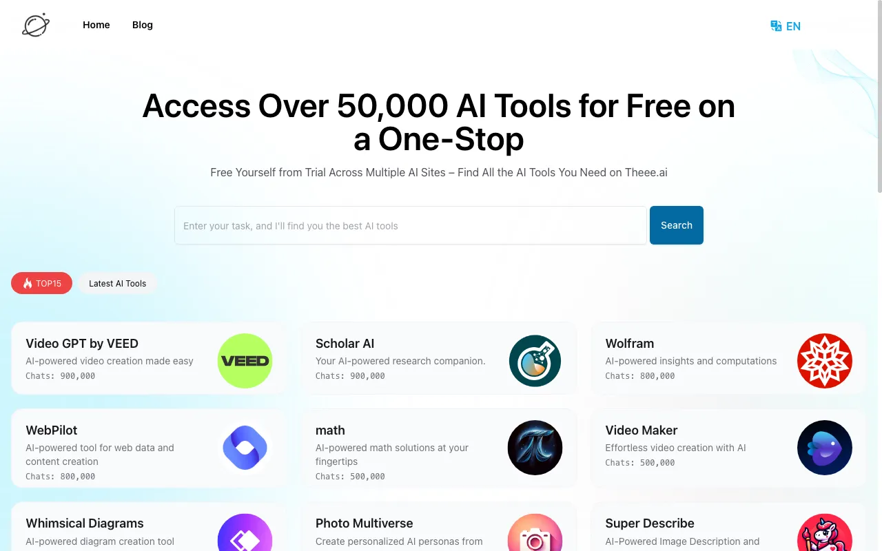 Theee.ai — preview screenshot