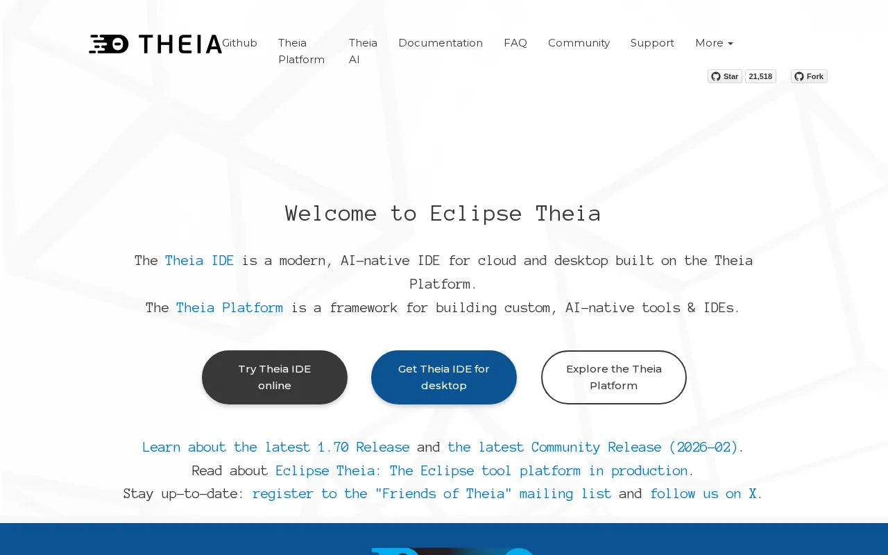 Theia IDE — preview screenshot