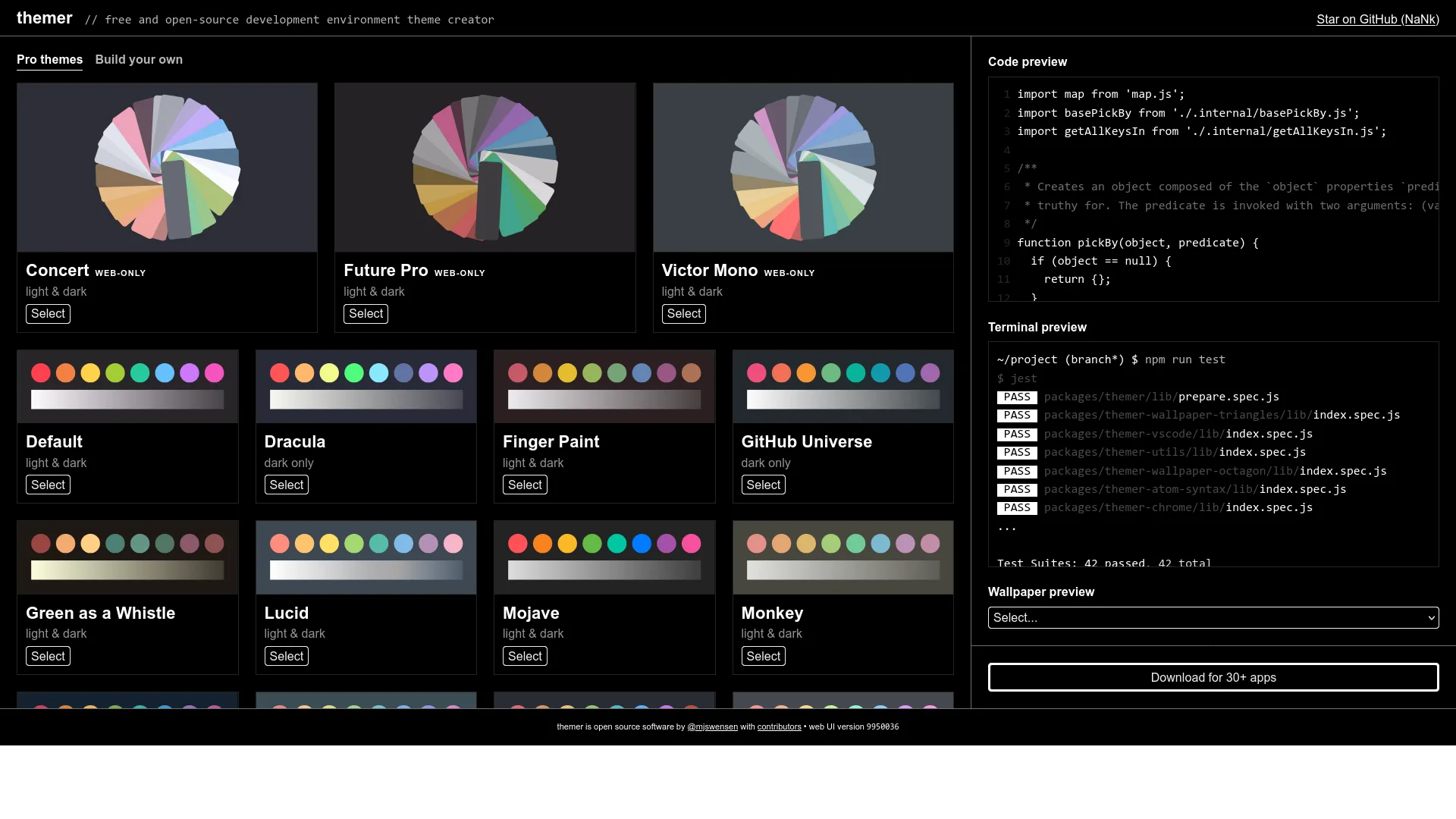 themer — preview screenshot
