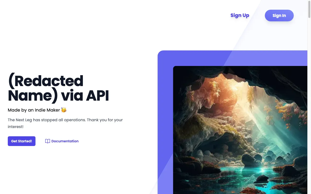 Midjourney API by The Next Leg — preview screenshot