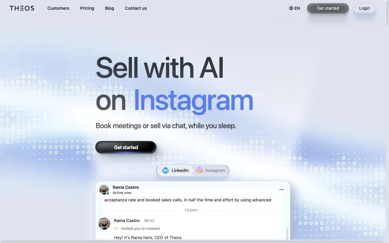 Theos Sales Copilot — preview screenshot
